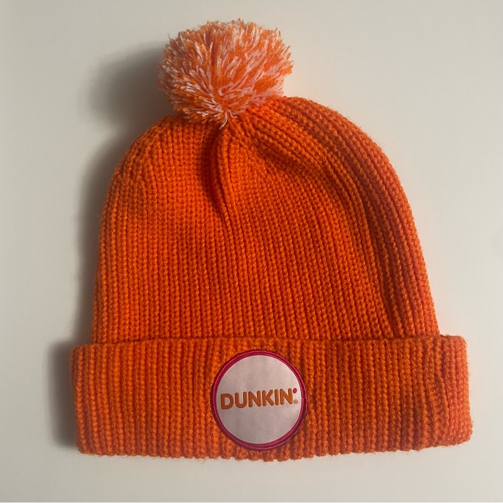 Never Worn Dunkin Donuts Thanksgiving Day Parade Hat 2023 Knit with Pom
